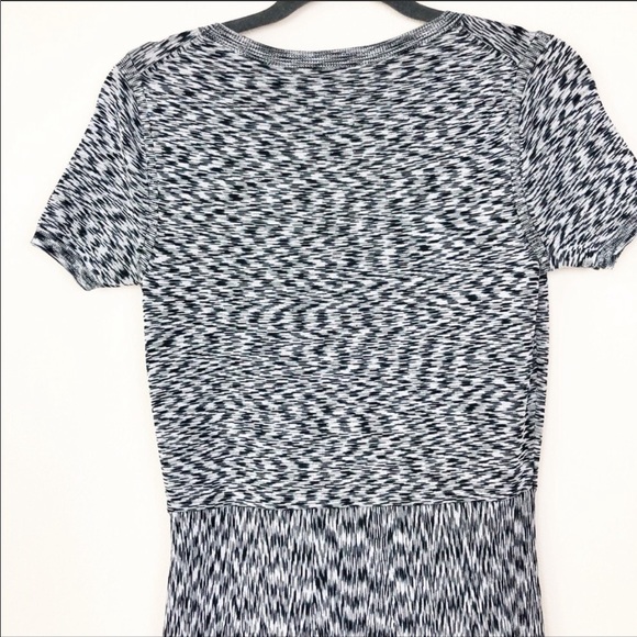 Ann Taylor Space Dyed Gray A Line Work Midi Dress - Picture 5 of 11